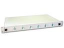 Lightwin Spleissbox 12 Fasern, 6x DLC MM, 50/125µm OM3 Pigtail