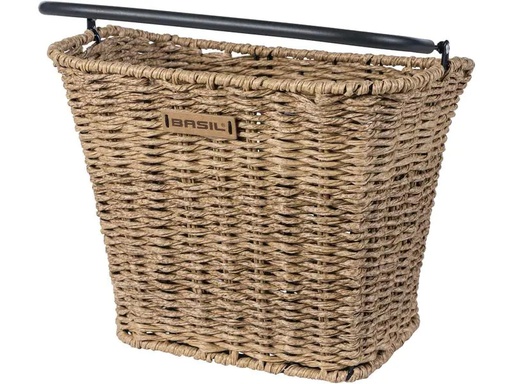 [90204877 1190522] BASIL Velokorb Bremen Rattan Look KF Braun