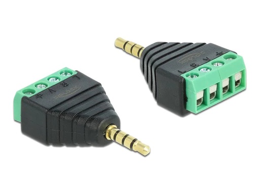 [90204885 1269915] Delock Audio-Adapter 4 Pin 3.5 mm Klinke - Unkonfektioniert