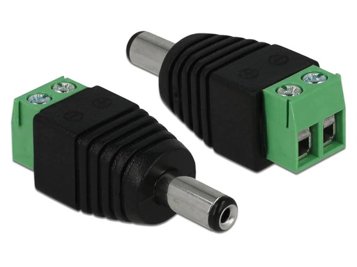 [90204903 1269912] Delock Hohlstecker DC 5.5 x 2.1 mm Stecker &gt; Terminalblock 2 Pin