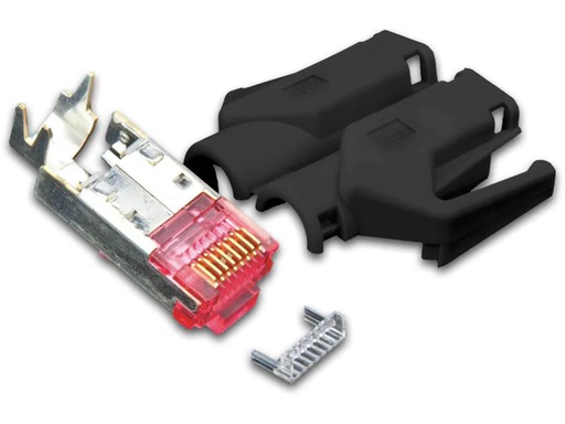 [90031937 1127823] Wirewin Stecker RJ45 Hirose TM21 50 Stück, Schwarz