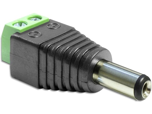 [90204920 1269918] Delock Hohlstecker DC 5.5 x 2.5 mm Stecker &gt; Terminalblock 2 Pin