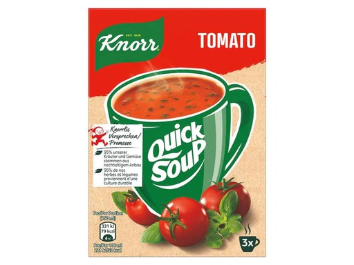 [90204946 1297530] Knorr Quick Soup Tomato 3 Portionen