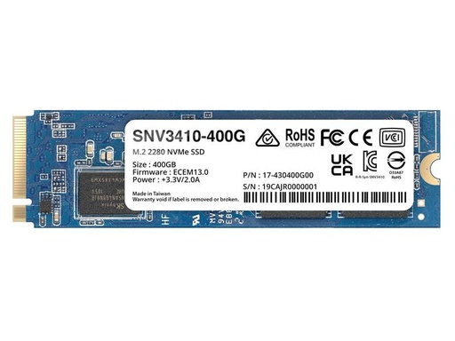 [90205316 1292026] Synology SSD SNV3410 M.2 2280 NVMe 400 GB