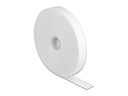 Delock Klettband 10m x 20mm Weiss