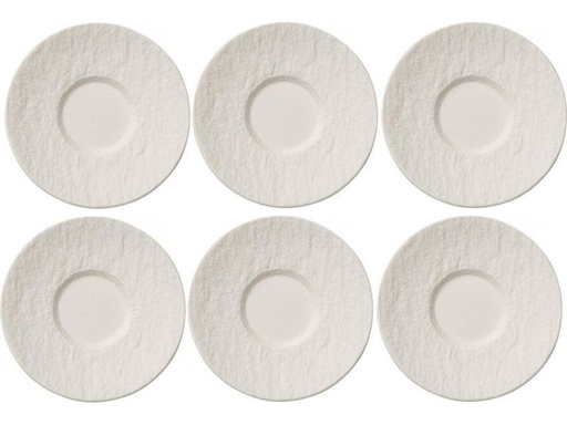 [90032011 907475] Villeroy &amp; Boch Untertasse Manufacture Rock 1 Stück, Weiss