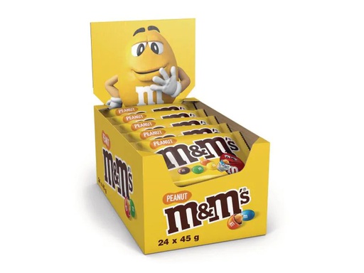 [90032013 1037460] M&amp;Ms M&amp;Ms Peanut 24 x 45 g