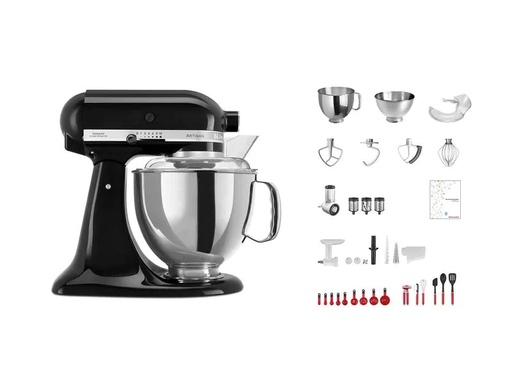 [90032030 1186933] KitchenAid Küchenmaschine Artisan KSM200 Schwarz glanz