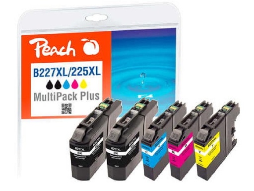[90032040 1142483] Peach Tinte Brother LC-225XL/227XL 2x BK, C, M, Y