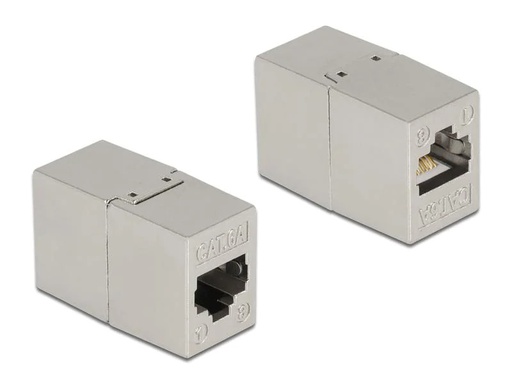 [90205765 1278987] Delock Kupplung RJ45 - RJ45, Cat.6A, Metall 1 Stück