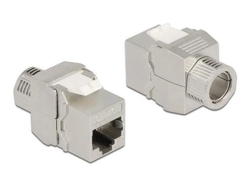 [90205821 1278966] Delock Keystone-Modul RJ45 LSA, Cat.6A werkzeugfrei, geschirmt