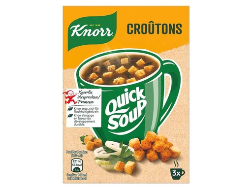 [90206033 1297528] Knorr Quick Soup Croûtons 3 Portionen
