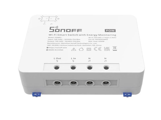 [90206197 1271349] SONOFF WLAN-Schaltaktor POWR3 Power Monitoring 1-fach