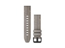 GARMIN Armband QuickFit, 20 mm Velour/Grau