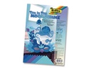Folia Moosgummi-Set Ton in Ton 10 Stück, Blau