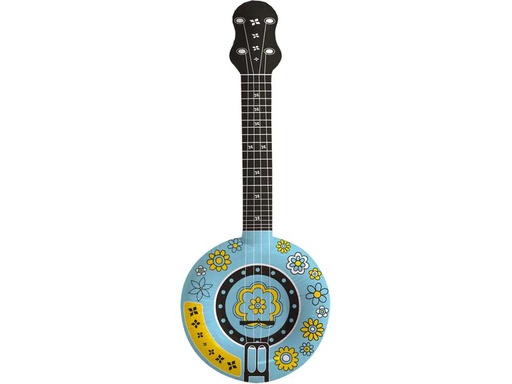 [90206441 1290232] Folat Aufblasbares Accessoire Banjo Blau/Gelb/Schwarz