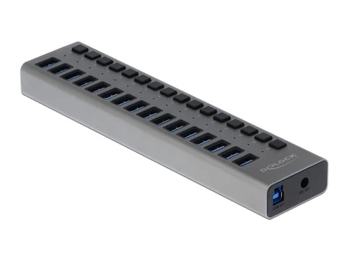 [90206537 1296976] Delock USB-Hub 16-Ports und Schalter