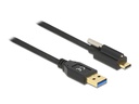 Delock USB 3.1-Kabel Schraube oben USB A - USB C 1.5 m