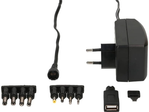[90206576 1298054] Max Hauri Steckernetzteil Universal 27 W, 3 - 12 V, 2250 mA