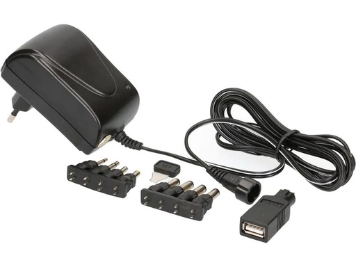 [90206622 1298056] Max Hauri Steckernetzteil Universal 18 W, 3 - 12 V, 1500 mA