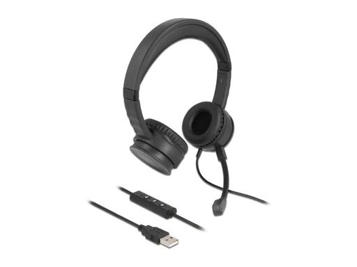 [90206630 1295607] Delock Headset USB Stereo
