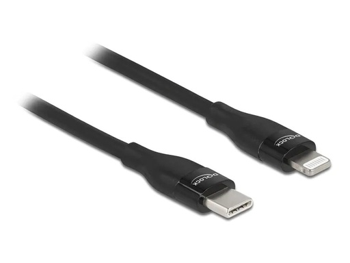 [90206665 1295544] Delock USB-Kabel USB C - Lightning 1 m, Schwarz