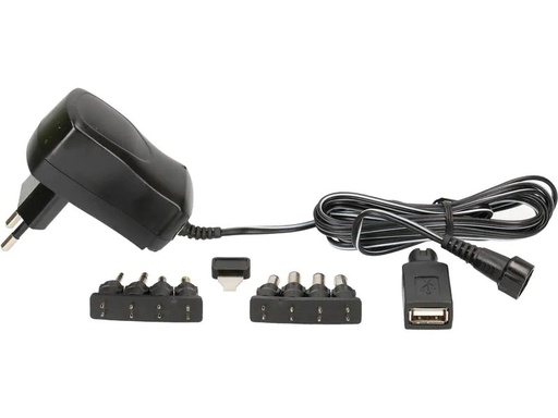[90206684 1298055] Max Hauri Steckernetzteil Universal 10 W, 3 - 12 V, 600 mA