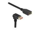 Delock Verlängerungskabel Unten gewinkelt DisplayPort, 1 m