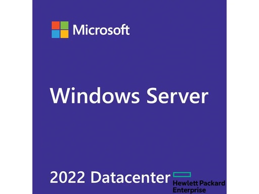 [90206707 1301887] HPE Windows Server 2022 Datacenter 2 Core, Add-Lic, ML HPE ROK
