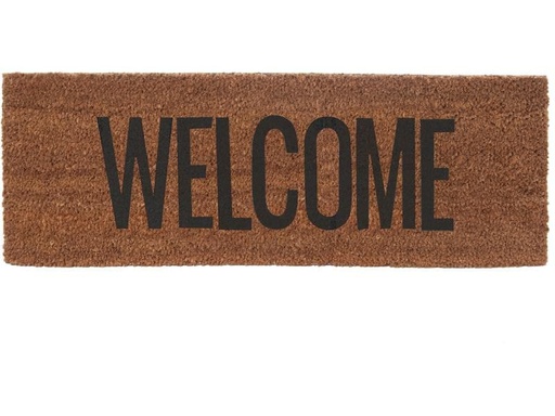 [90206733 1273006] present time Fussmatte Welcome Braun 75 cm x 26 cm