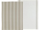 Södahl Geschirrtuch-Set Soft 2 Stück, Beige/Hellgrau