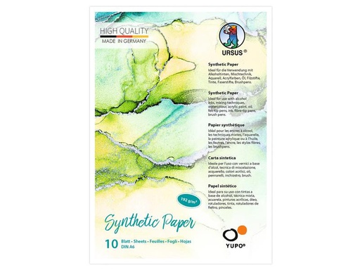 [90032429 1158331] URSUS Malblock Yupo Synthetik, A6, 192 g/m², 10 Blatt