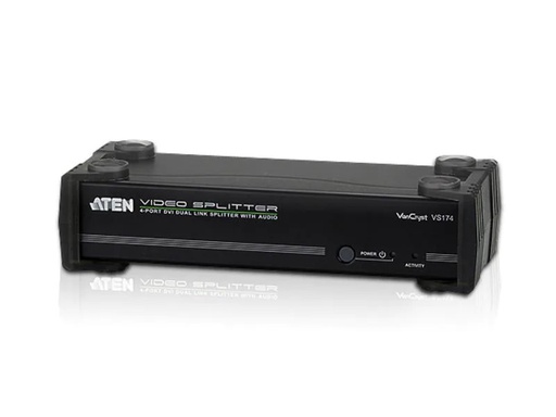 [90207507 1291366] Aten 4-Port Signalsplitter VS174 DVI-Dual-Link/Audio