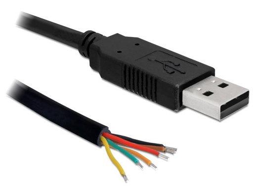 [90032497 735484] Delock USB 2.0-Kabel  USB A - Offen 1.8 m