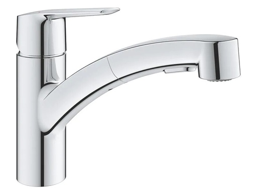 [90207618 1270695] GROHE Küchenarmatur Start 1/2″, Chrom, herausziehbar