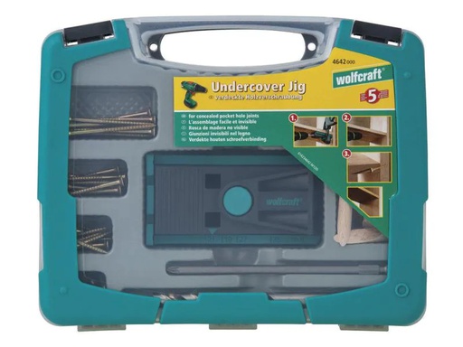 [90032560 603944] Wolfcraft Jig-Set Undercover 10-teilig