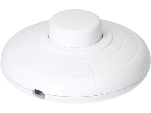 [90207821 1298061] Max Hauri Fusstretschalter 1-Polig 70 mm, Weiss