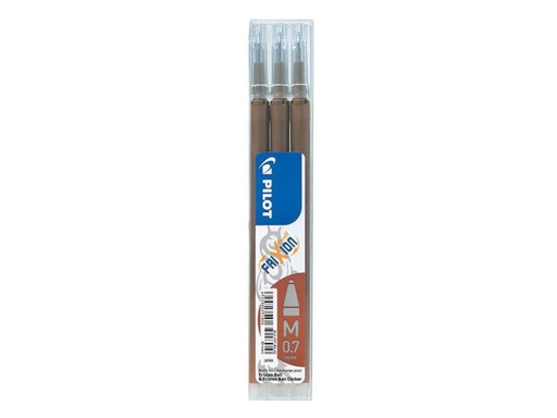 [90032584 221124] Pilot Patrone Frixion Refill 3 Stück, Braun, 0.7 mm