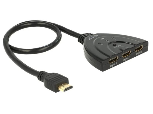 [90032589 557694] Delock Verteiler 3 Port HDMI Switch 4K/60Hz