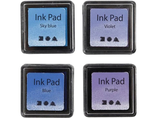 [90207886 1280627] Creativ Company Stempelkissen Ink Pad Blau, Lila