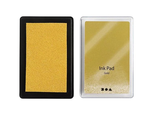 [90207906 1280636] Creativ Company Stempelkissen Ink Pad, 9 x 6 x 2 cm Gold