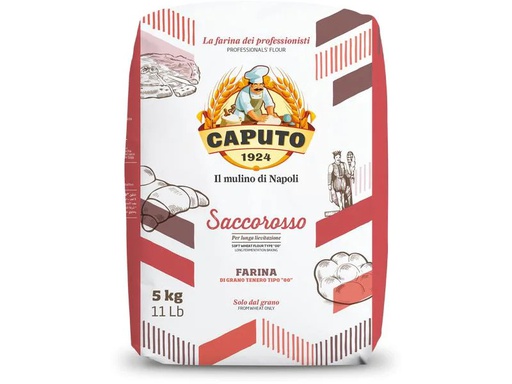 [90208010 1305937] Caputo Pizzamehl Saccorosso «Tipo 00» 5 kg