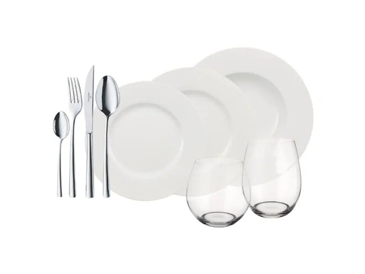 [90003244 604198] Villeroy &amp; Boch Kombi-Service World 4 Friends 36-teilig, Weiss