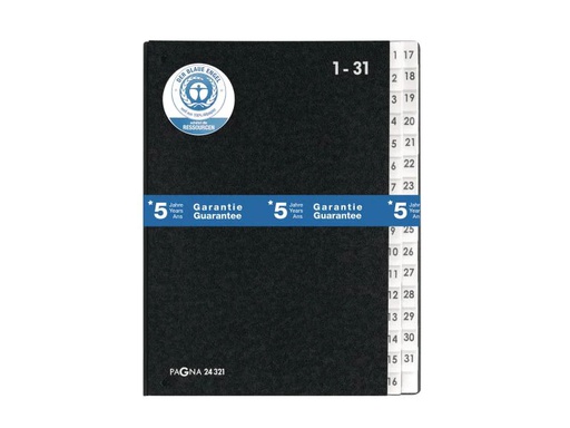 [90032657 649082] Pagna Pultmappe A4 1-31 Schwarz