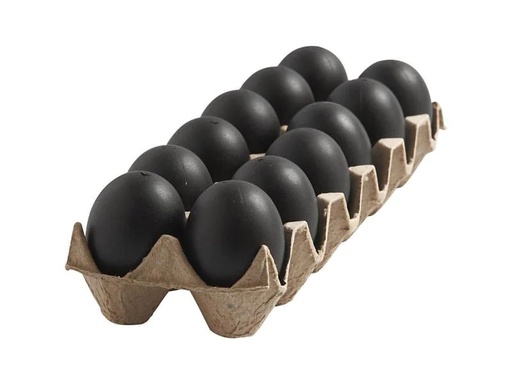 [90208056 700857] Creativ Company Ostereier 12 Stück, Schwarz