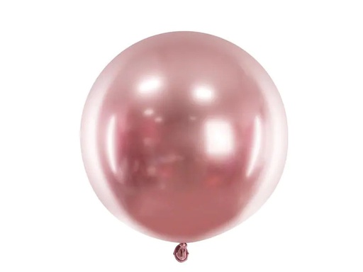[90208237 1279878] Partydeco Luftballon Rund Glossy 60 cm, Rosegold