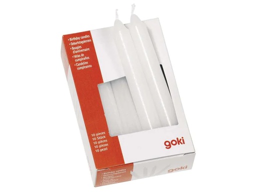 [90032728 869257] Goki Kerze Geburtstag 10 Stück