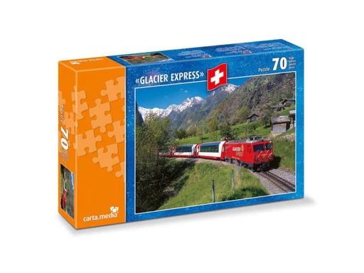 [90032747 1018140] Carta.Media Puzzle Glacier Express bei Stalden Kanton Wallis