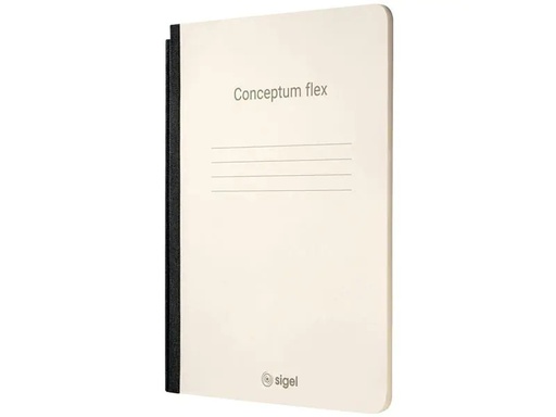 [90032808 1112040] Sigel Notizheft Conceptum flex A5, Kariert, Hellbraun