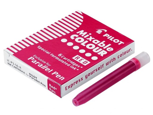 [90208644 1306256] Pilot Tintenpatrone Parallel Pen Rot